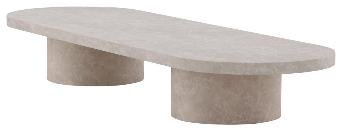 Couchtisch Narvik - Beige, Design, Holz (190/60/25cm) - Livetastic