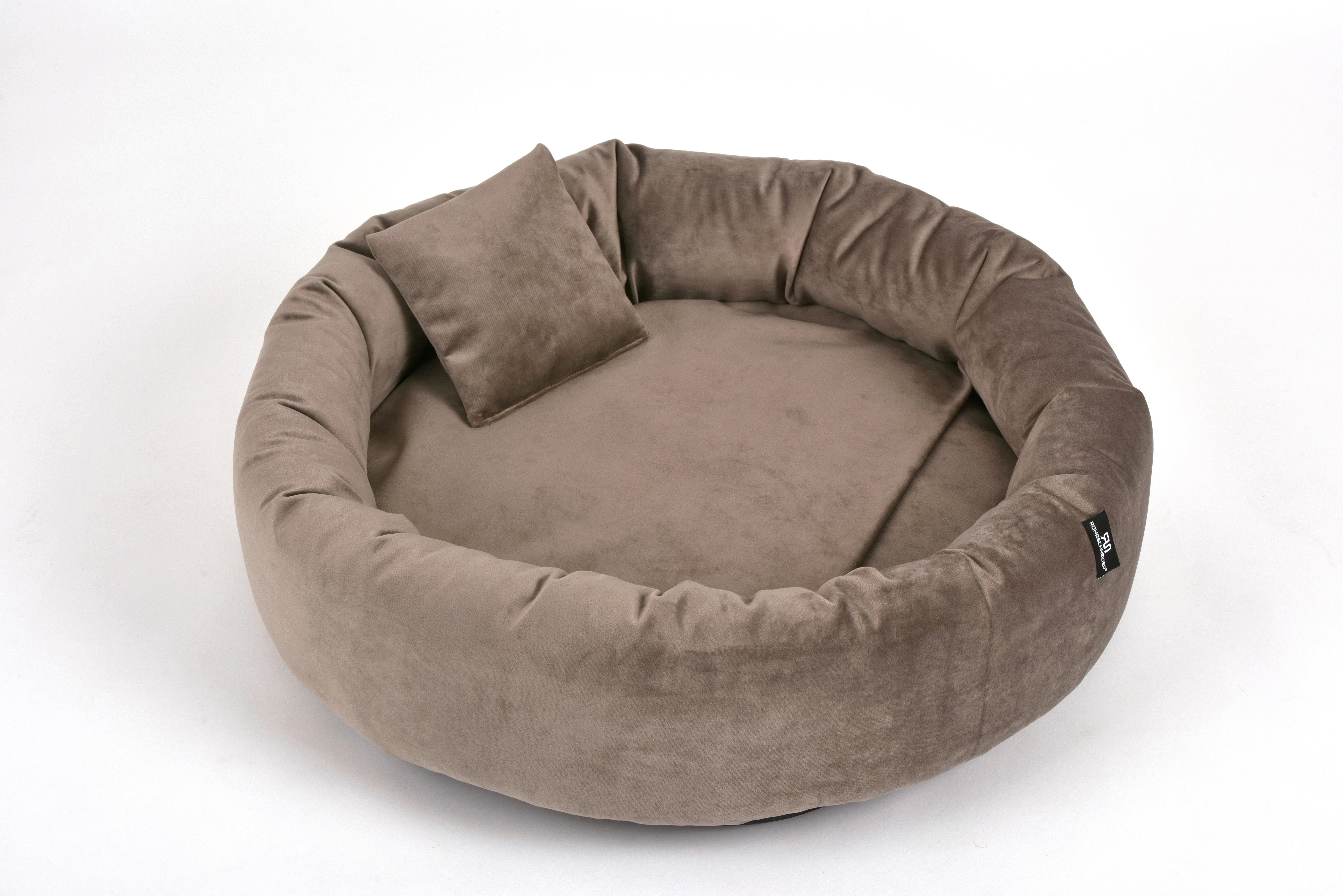 Hundebett Charly Taupe L: 50 cm - Taupe, KONVENTIONELL, Textil (50/50/15cm)
