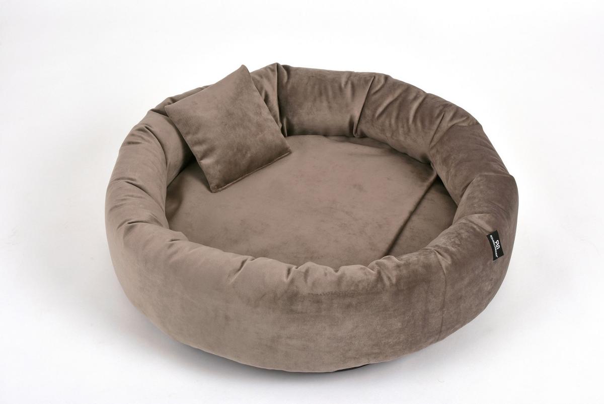 Hundebett Charly Taupe L: 50 cm - Taupe, KONVENTIONELL, Textil (50/50/15cm)