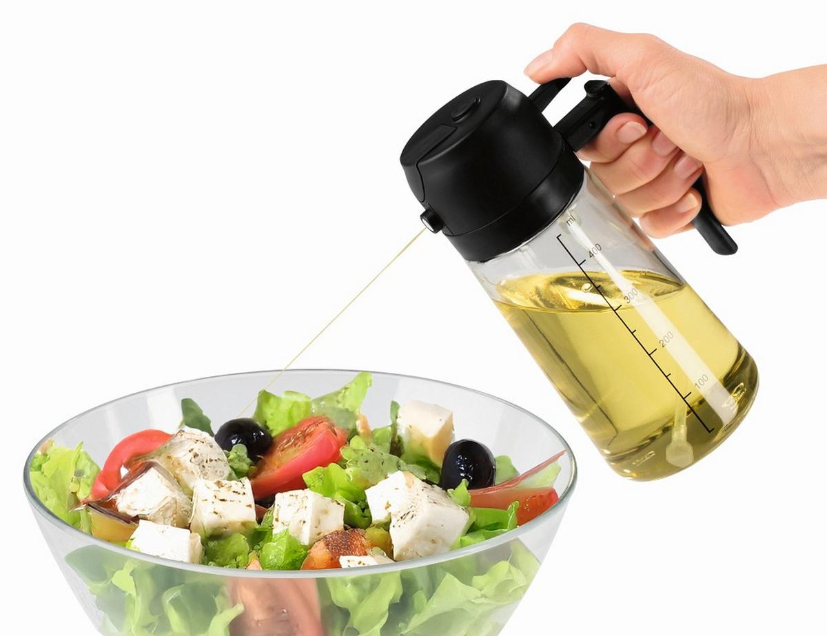 ÖLSPRÜHER GOURMETMAXX-470ML - Transparent, KONVENTIONELL, Glas/Kunststoff