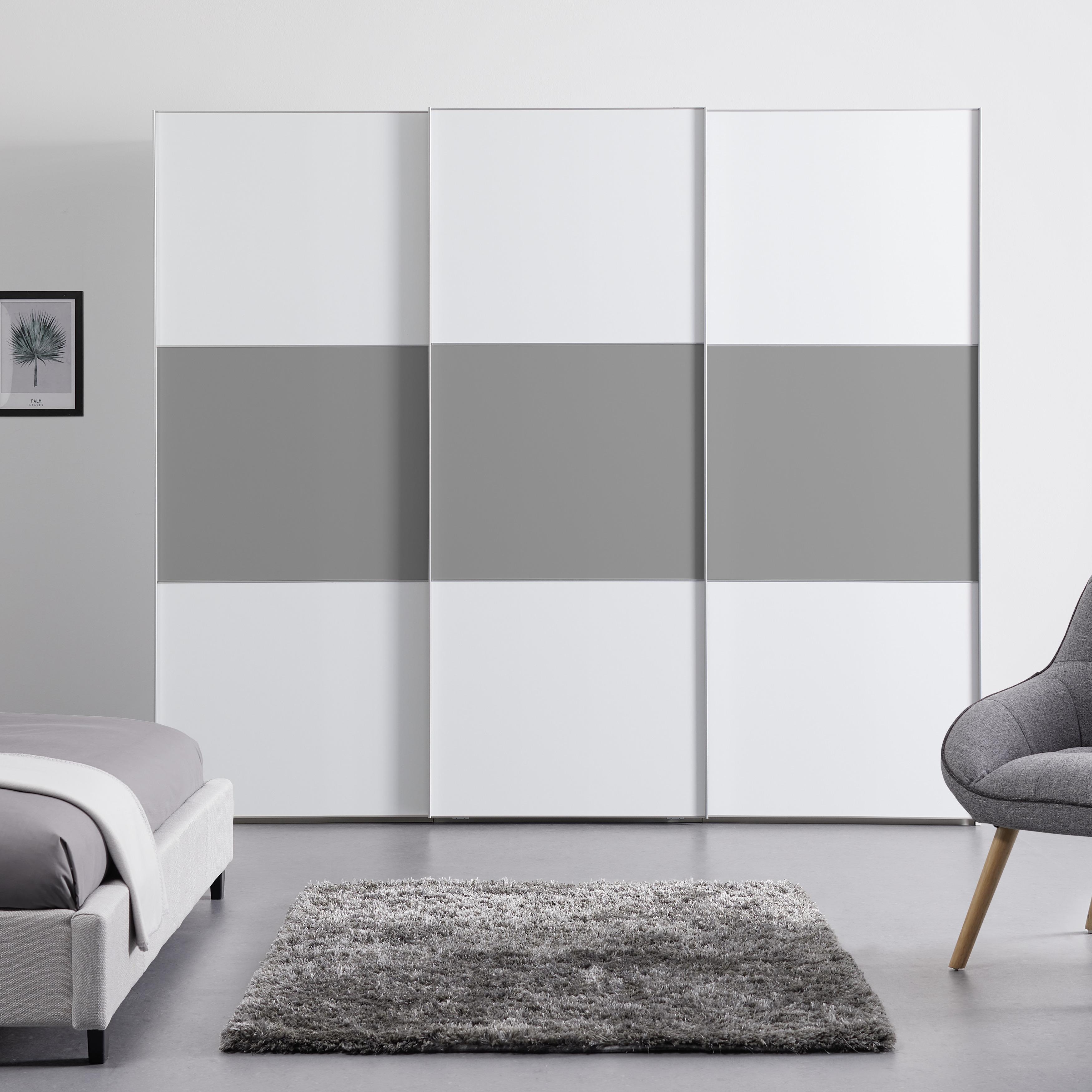 Schwebetürenschrank Includo Weiß/Saphir Zimmer