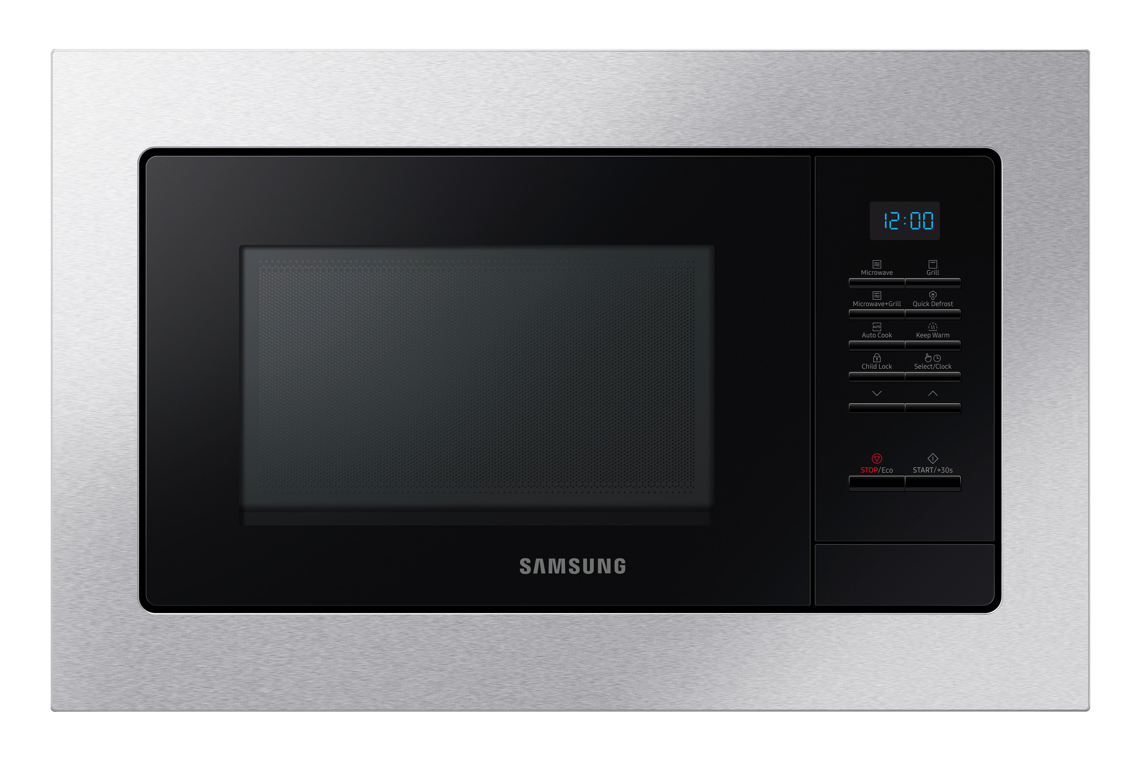 Einbau-mikrowelle Mg20a7013ct/ Eg 1300 W, B: 48,9 Cm 6 Stufen - Silberfarben/Schwarz, Basics, Keramik/Kunststoff (48,9/27,5/32,6cm) - Samsung