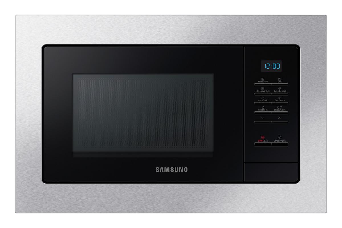 Einbau-mikrowelle Mg20a7013ct/ Eg 1300 W, B: 48,9 Cm 6 Stufen - Silberfarben/Schwarz, Basics, Keramik/Kunststoff (48,9/27,5/32,6cm) - Samsung