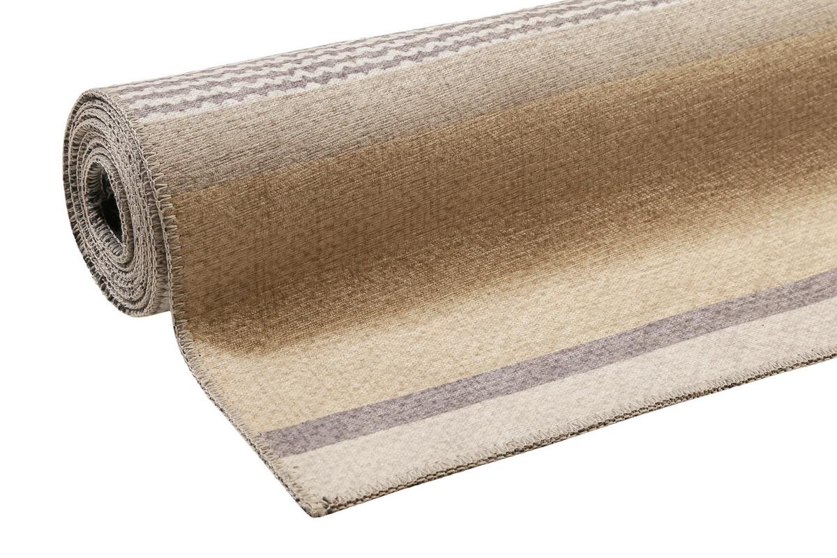 Flachwebteppich Ben Taupe/sandfarben 130x190 Cm - Taupe/Sandfarben, KONVENTIONELL, Textil (130/190cm) - Esprit