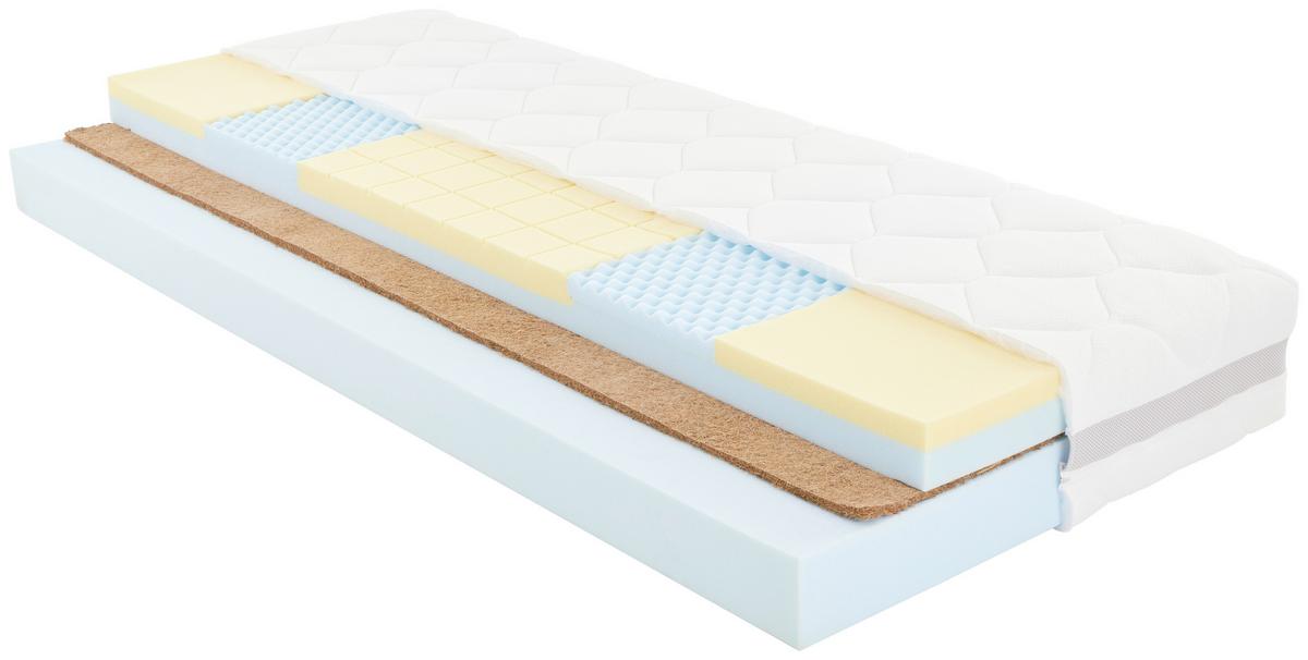 Viscomatratze Femina Nova H4, Lf: 140x200 cm - Weiß, Textil (140/200cm) - Primatex Deluxe