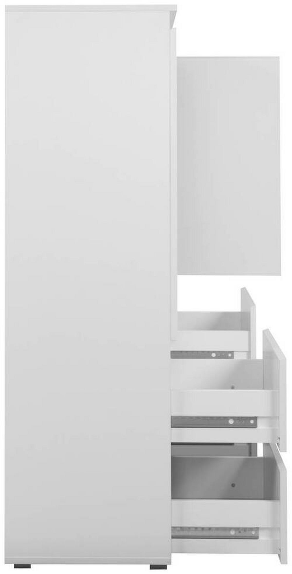 Highboard 116cm Image Weiß - Anthrazit/Weiß, Design, Holzwerkstoff (116/131/40cm) - MID.YOU