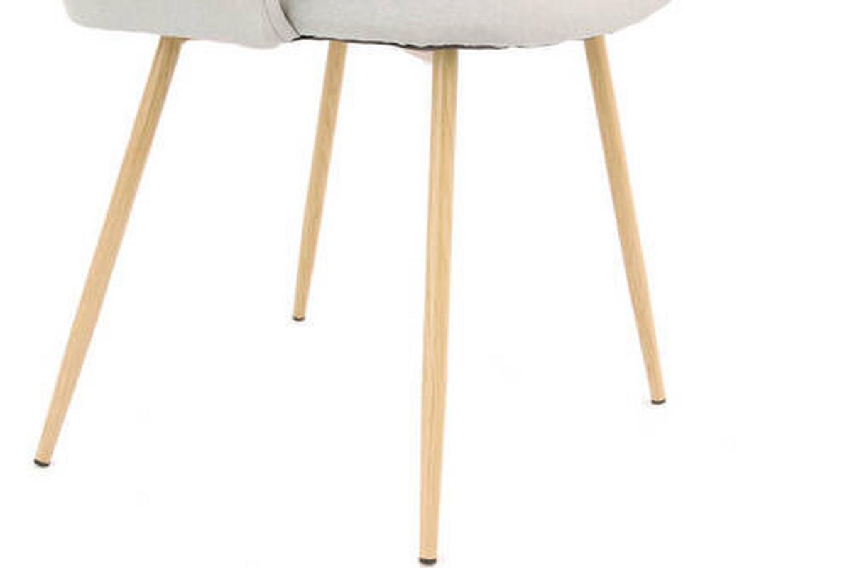 Sada stoličiek 2 kusy - sivá, Design, kov/textil (54/84/56cm)