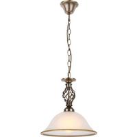 Hängeleuchte Rena H: 120 Cm 1-Flammig, Antik-Look - ROMANTIK / LANDHAUS, Glas/Metall (30/120cm) - Globo