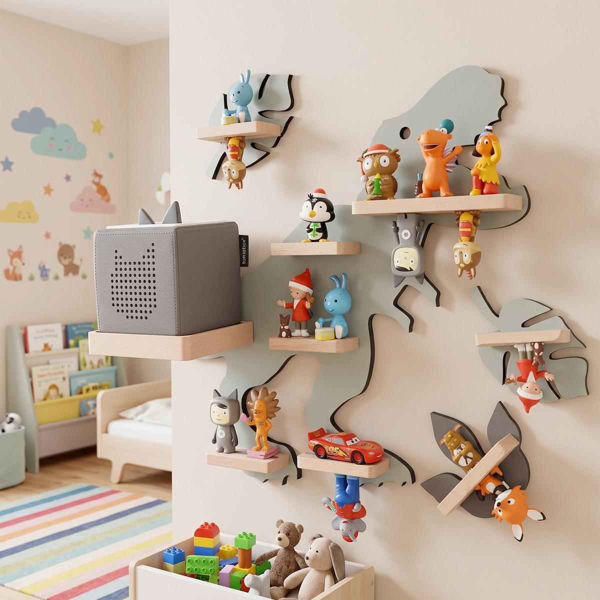 Kinderregal Boarti Grün B: 52 cm - Grün, MODERN, Holzwerkstoff (52/44/19cm) - Livetastic