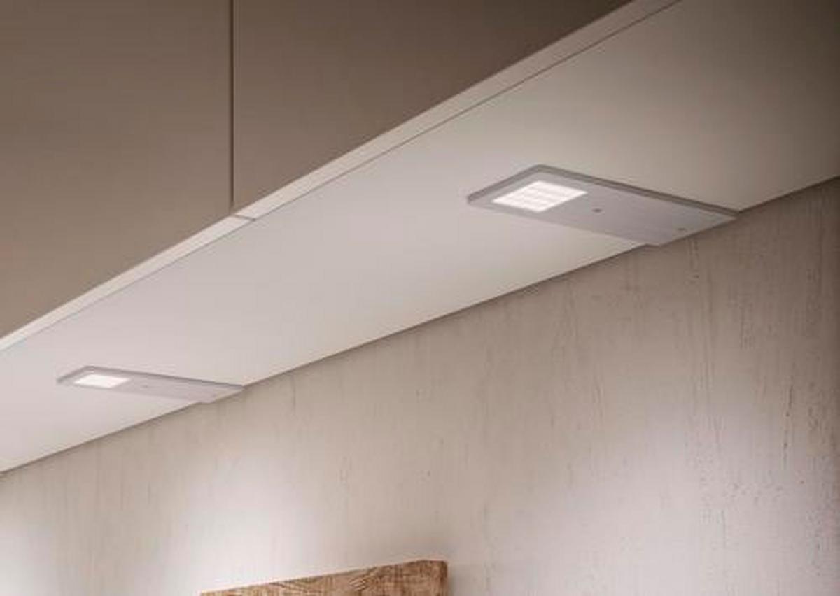 Unterbauleuchte 2x Led 5 W Aluminium - Edelstahlfarben, MODERN, Metall (24/19/10cm)
