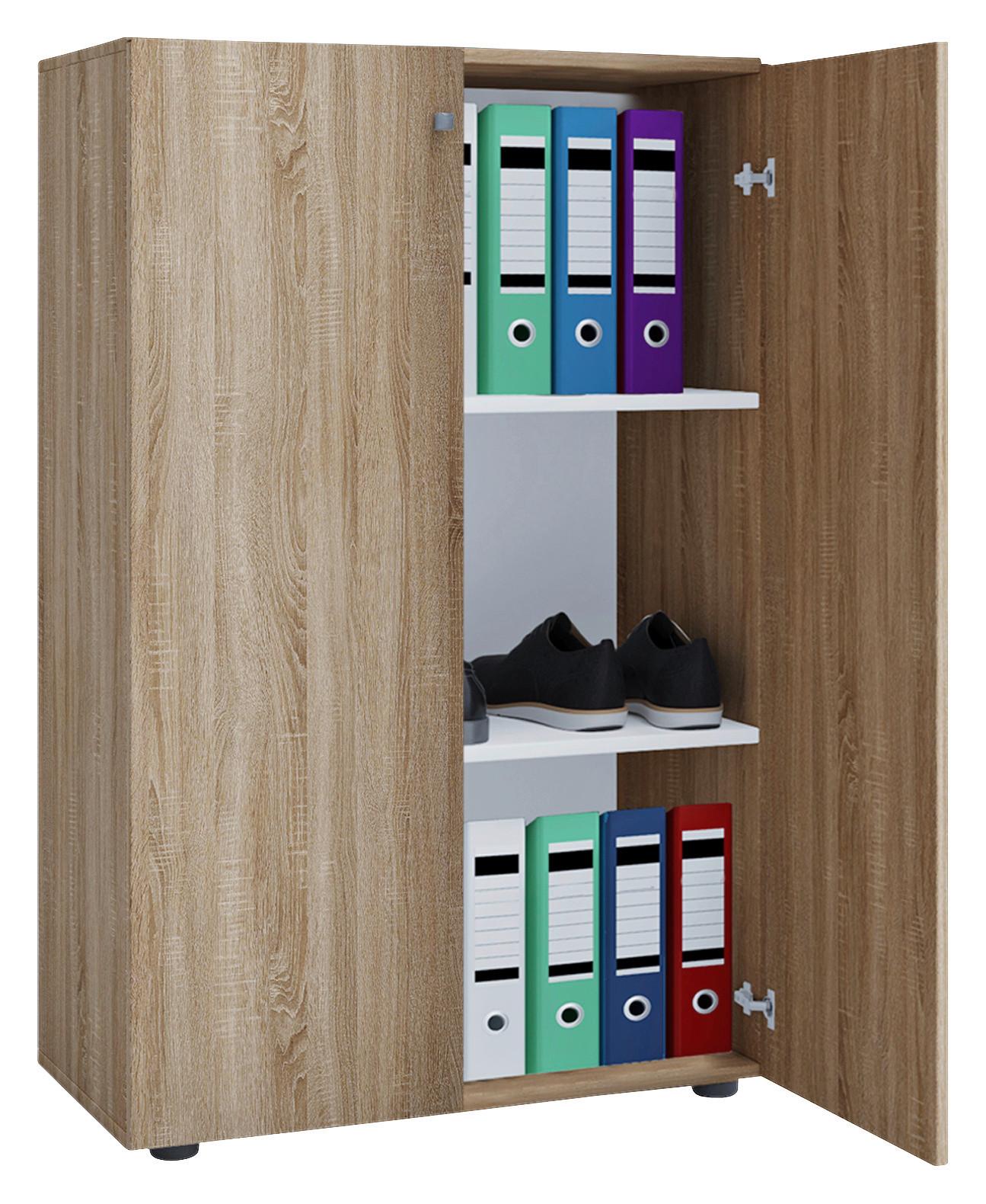 Aktenschrank Lona Sonoma Eiche Dekor B: 70 cm - Sonoma Eiche, Basics, Holzwerkstoff (70/110/39cm) - MID.YOU