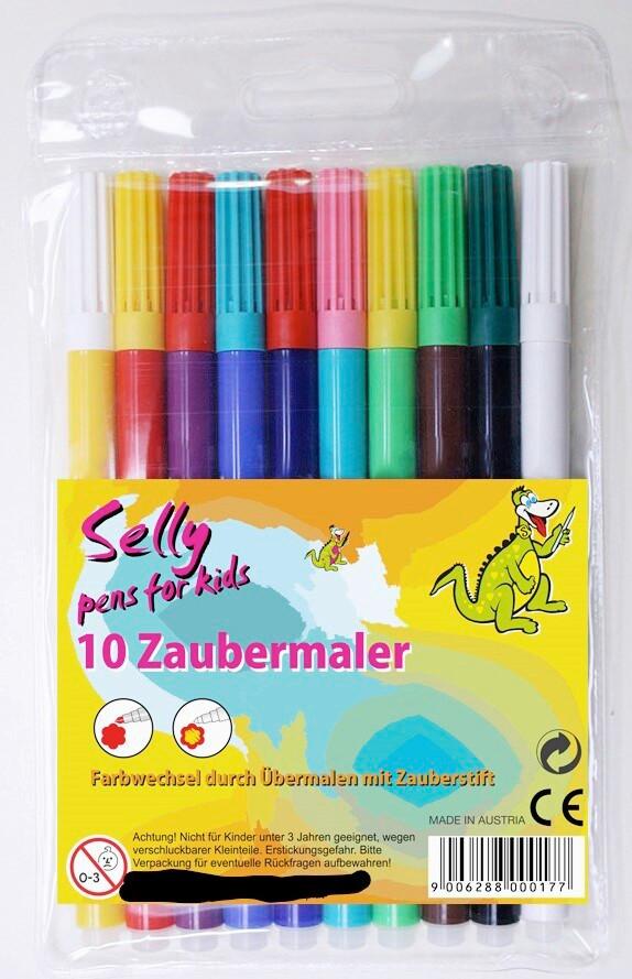 Zaubermalstifte 10er Pkg - Basics, Kunststoff (14,5cm)