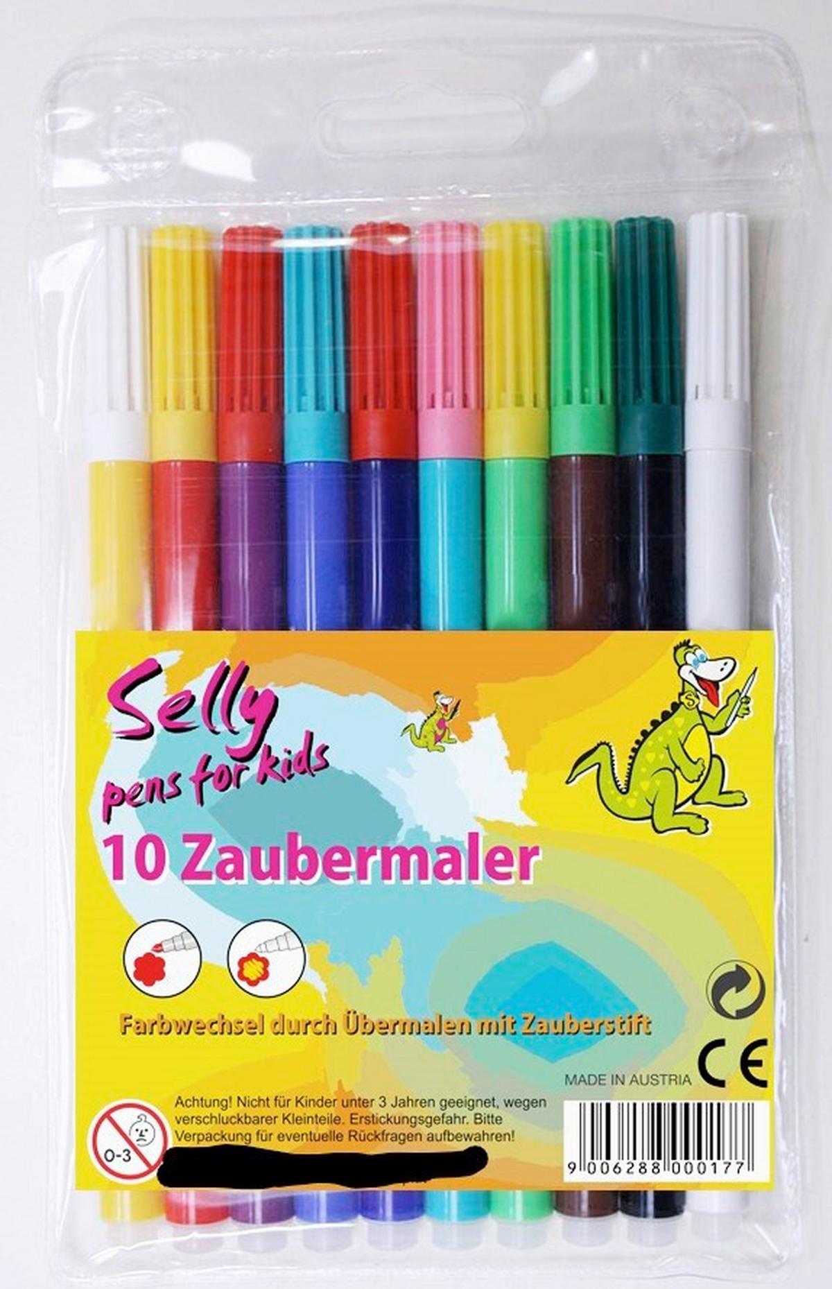 Zaubermalstifte 10er Pkg - Basics, Kunststoff (14,5cm)