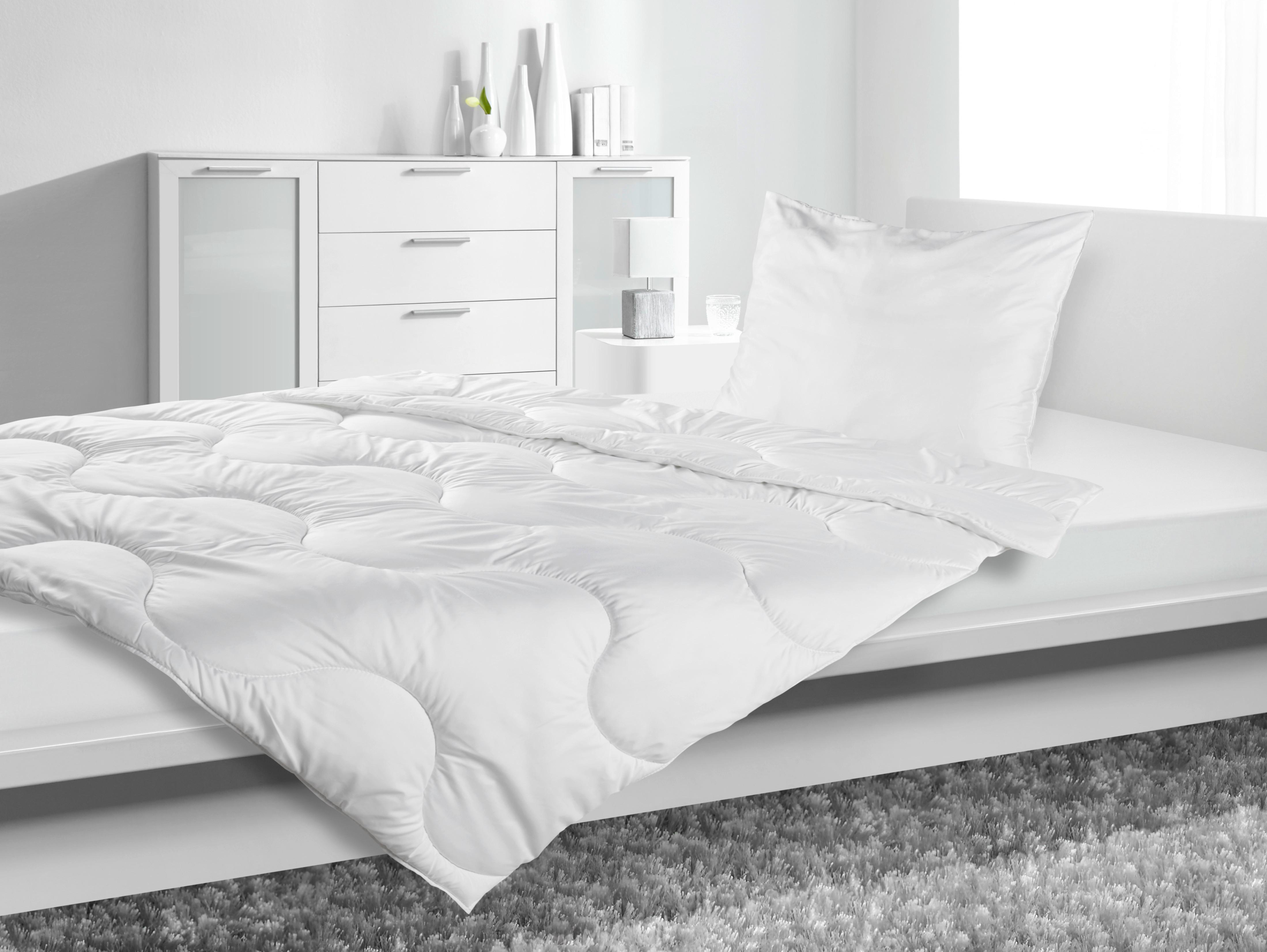 Zimní Přikrývka Zilly Warm, 135-140/200cm - bílá, textil (135-140/200cm) - Nadana