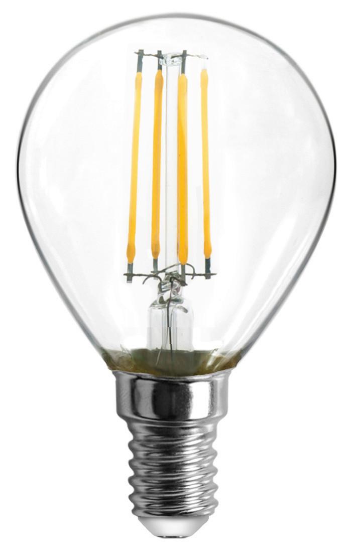LED žárovka 10585-2K, E14, 4 Watt - čiré, kov/sklo (4,5/8cm)