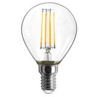 LED žiarovka 10585-2K, E14, 4 Watt - číra, kov/sklo (4,5/8cm)