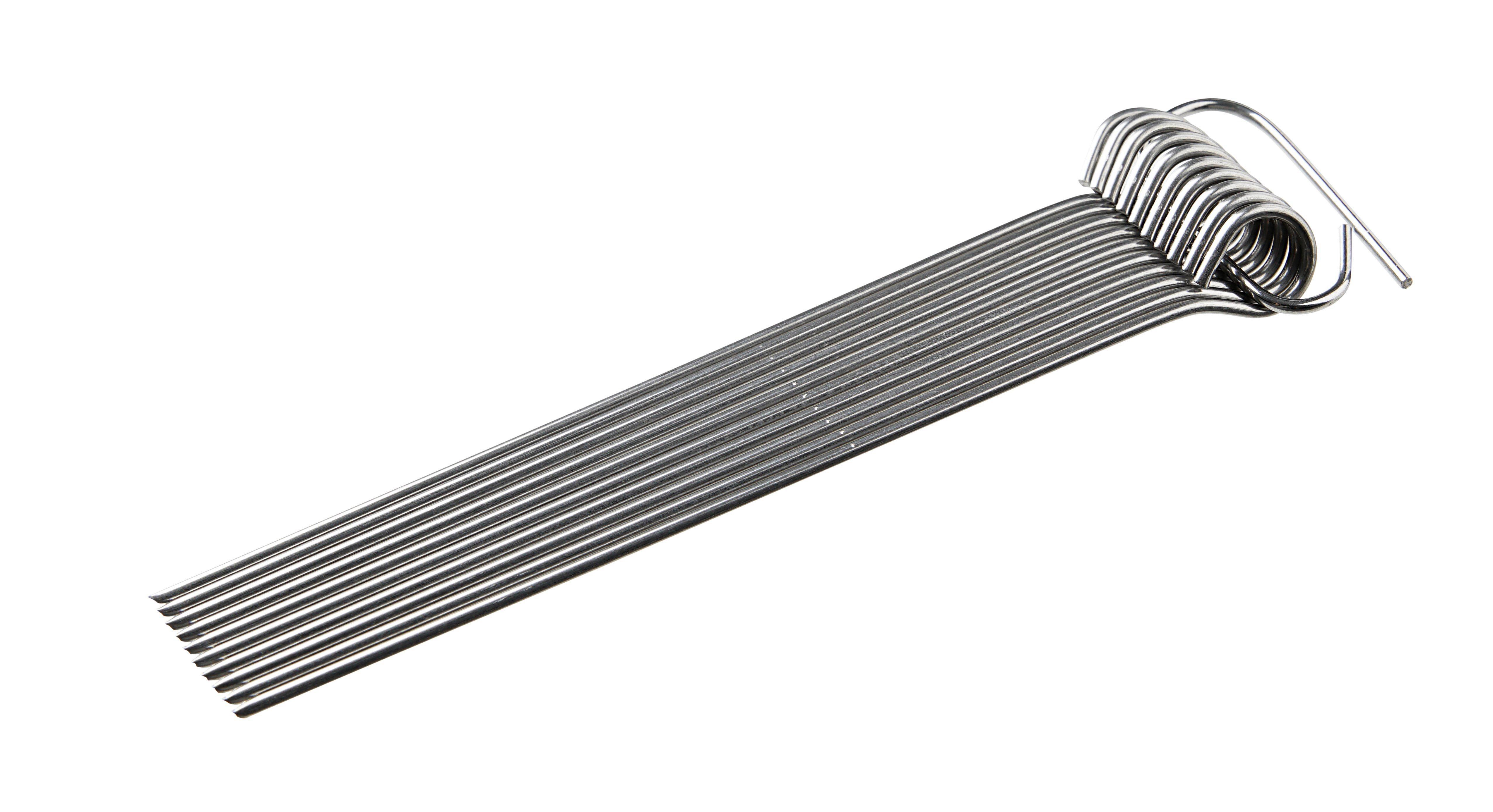 JEHLA NA ŠPÍZ ROULADE - barvy nerez oceli, kov (10cm)