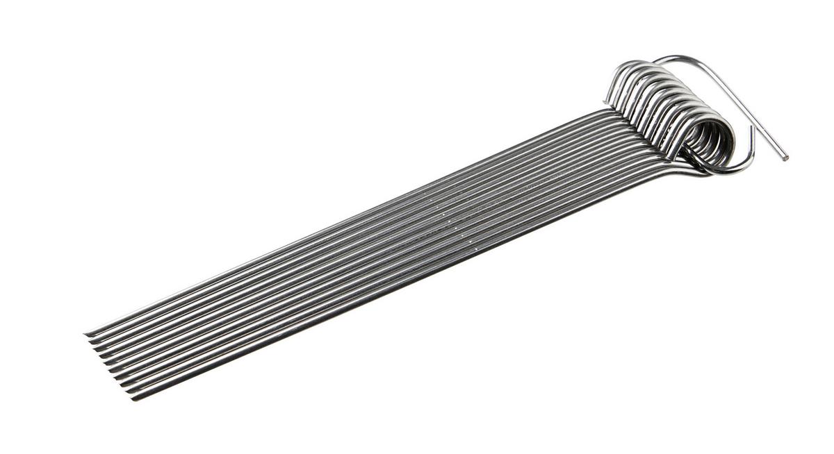 JEHLA NA ŠPÍZ ROULADE - barvy nerez oceli, kov (10cm)