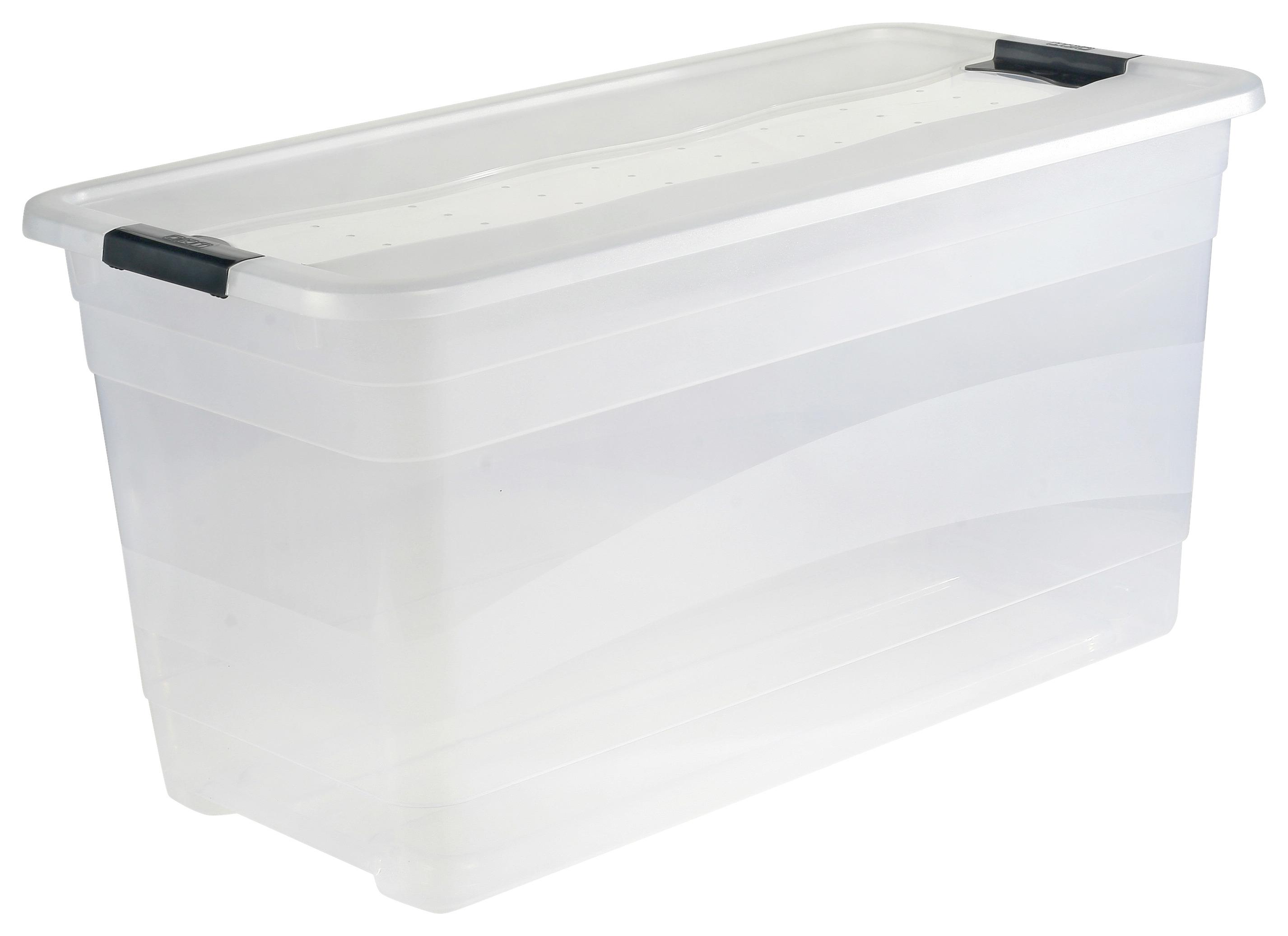 Keeeper Kristallbox Cornelia 83 L - Transparent, MODERN, Kunststoff (79,5/39,5/40cm)