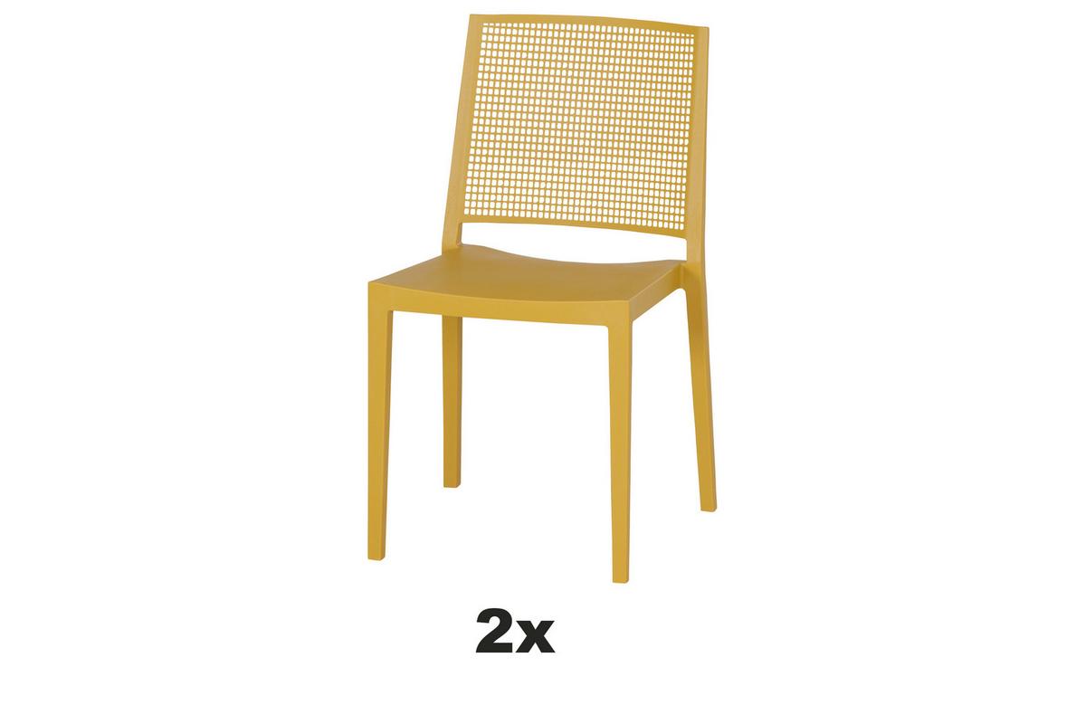 Stapelstuhl T20090 - Gelb, Basics, Kunststoff (46/80/56cm) - Siena Garden