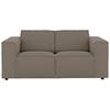 2-sitzer-sofa Dice Taupe/grau - Taupe/Schwarz, MODERN, Textil (185/80/102cm) - MID.YOU