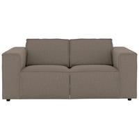 2-sitzer-sofa Dice Taupe/grau - Taupe/Schwarz, MODERN, Textil (185/80/102cm) - MID.YOU
