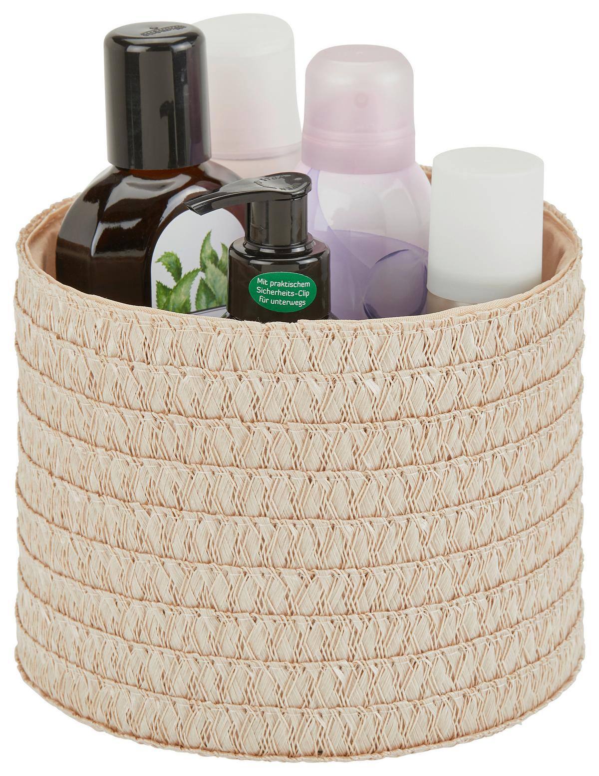 Aufbewahrungskorb Ingetraud 4tlg Kunststoff/Leinen Sand - Sandfarben, ROMANTIK / LANDHAUS, Kunststoff/Textil - James Wood