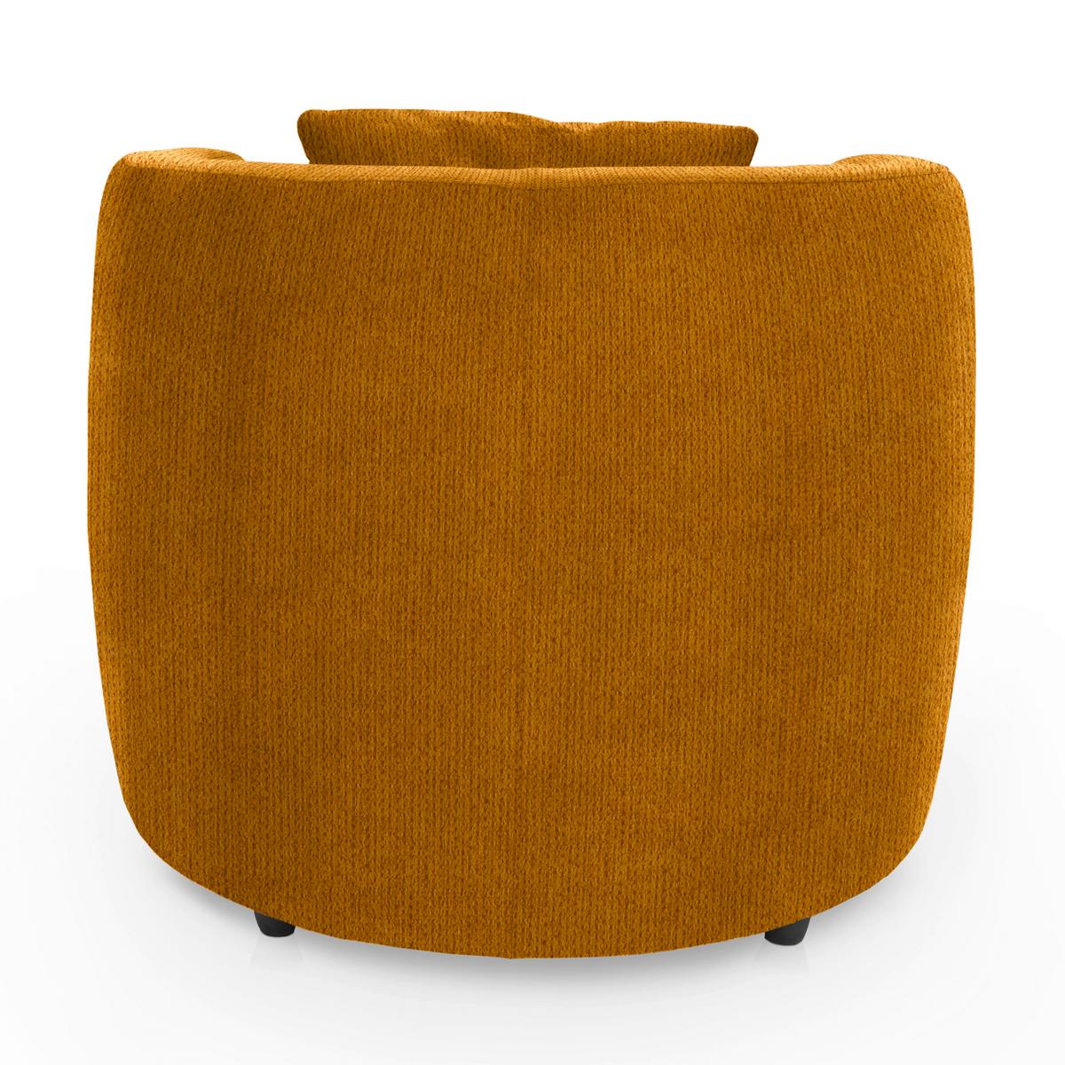 Polstersessel Pina Gelb Chenille - Gelb/Schwarz, Design, Textil (81/74/81cm) - Livetastic
