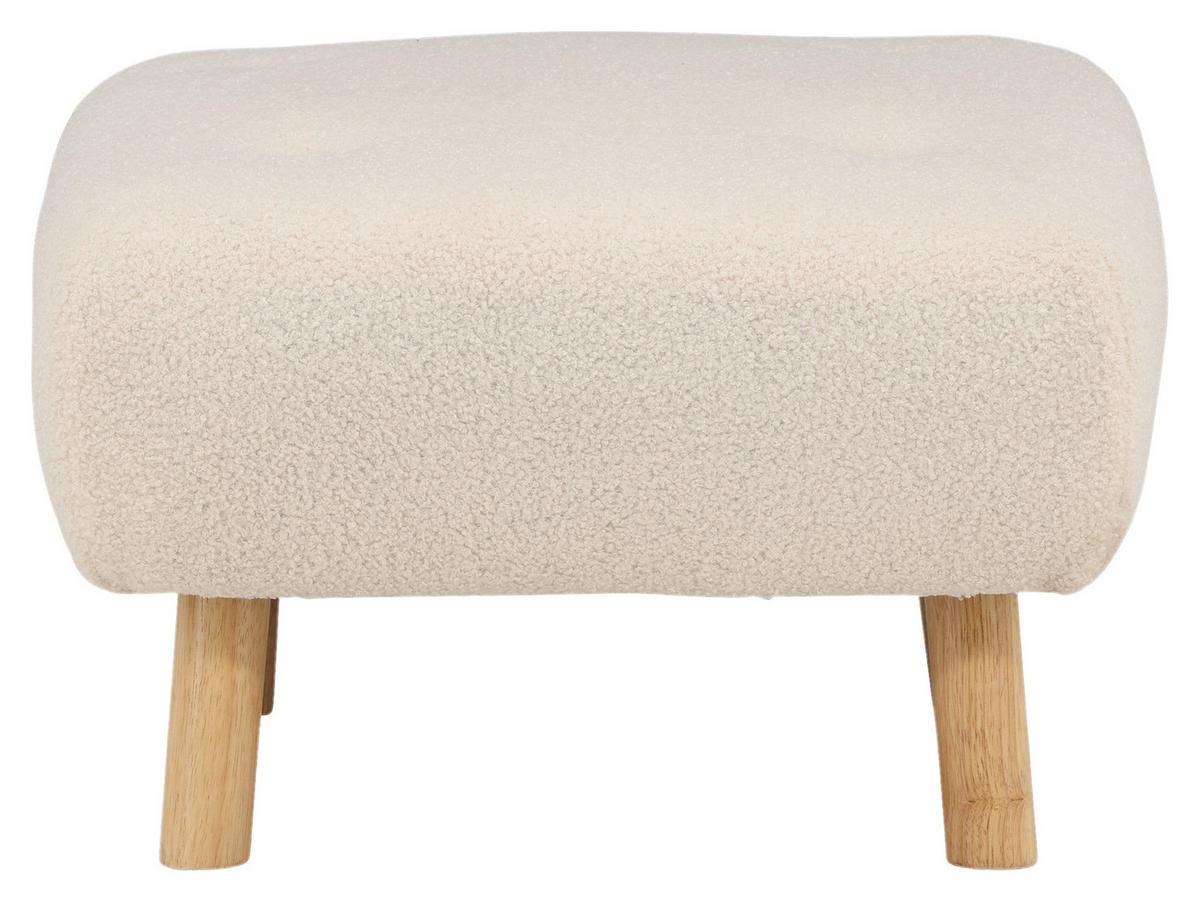 Hocker Salina - Weiß, Design, Holz/Kunststoff (60/28/60cm) - Livetastic