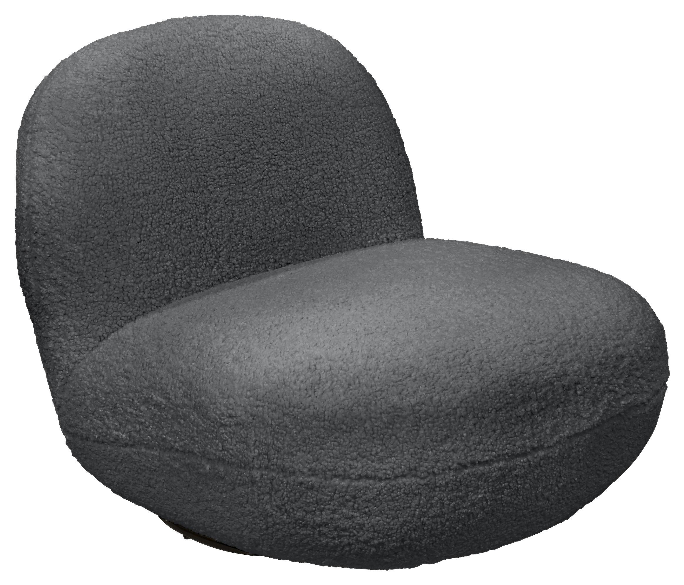 Sessel Chris Anthrazit B: 85 Cm - Anthrazit/Schwarz, MODERN, Textil (85/70/99cm) - MID.YOU