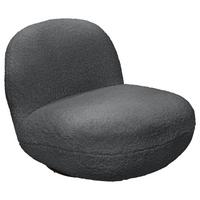 Sessel Chris Anthrazit B: 85 Cm - Anthrazit/Schwarz, MODERN, Textil (85/70/99cm) - MID.YOU