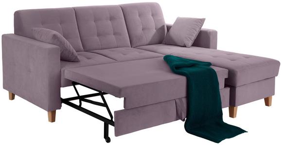 ECKSOFA Bergen - Flieder/Naturfarben, Design, Textil (231/160cm) - Luca Bessoni