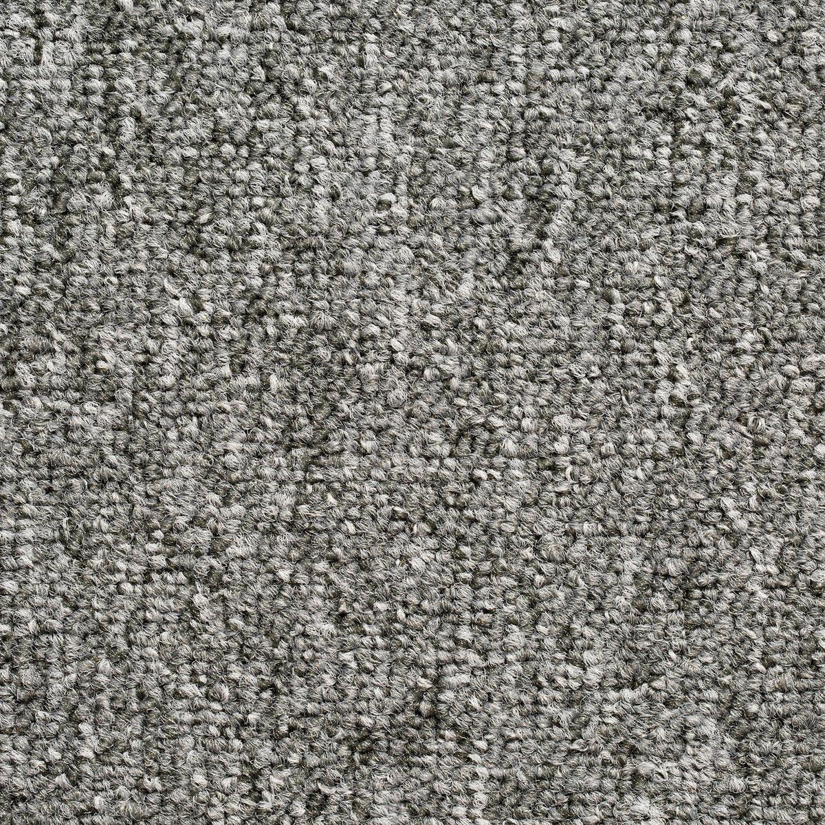 Teppichfliese Grau Mustang 50x50 cm Florhöhe 3 mm - Grau, Basics, Textil (50/50cm)