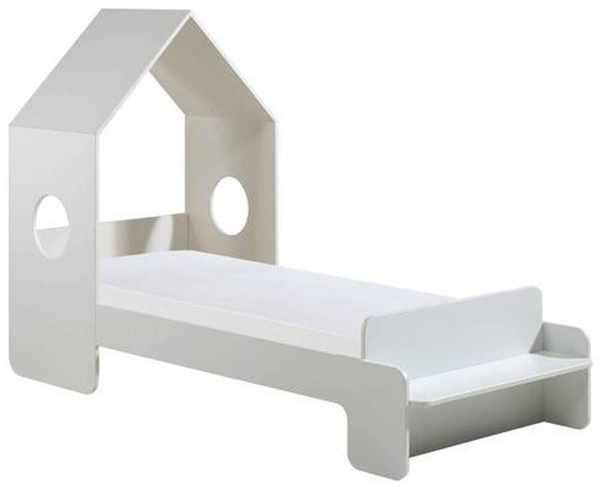 Kinder-/Juniorbett Casami 90x200 cm Weiß - Weiß, KONVENTIONELL, Holzwerkstoff (90/200cm) - MID.YOU
