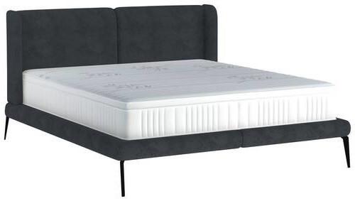 Polsterbett Tessina Sorisso - Schwarz, MODERN, Textil (180/200cm) - Livetastic