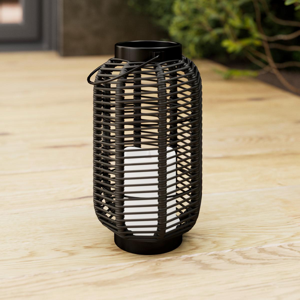 SOLÁRNE SVIETIDLO RICA - čierna, Modern, kov/plast (16/28/16cm) - Bessagi Garden