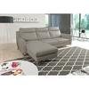 Ecksofa Gio Schlammfarben S: 168x236 Cm - Chromfarben/Schlammfarben, Design, Leder/Textil (168/236cm) - Livetastic