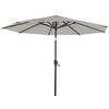 Sonnenschirm L/B: 300x300 cm mit Schutzhülle Hellgrau - Anthrazit/Hellgrau, MODERN, Textil/Metall (300/300cm) - Siena Garden