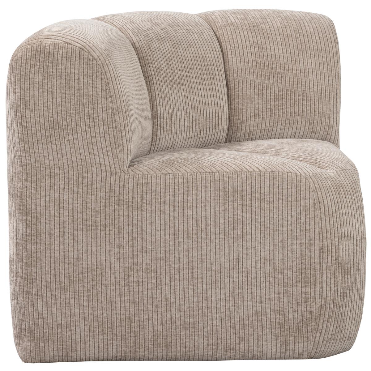 Eckbank Mojo Sandfarben B: 83cm - Sandfarben/Schwarz, MODERN, Textil (83/83/83cm) - Livetastic