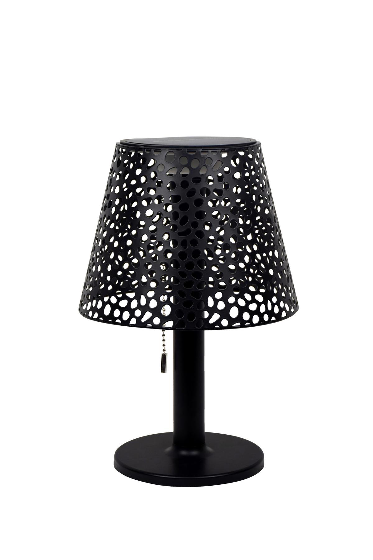 Solarleuchte Schwarz Emil H: 35 Cm - Schwarz, KONVENTIONELL, Kunststoff/Metall (21/35cm) - Ondega