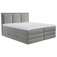 Boxspringbett mit Topper & Bettkasten 140x200 Swing - Taupe, Design, Holzwerkstoff/Textil (140/200cm) - MID.YOU