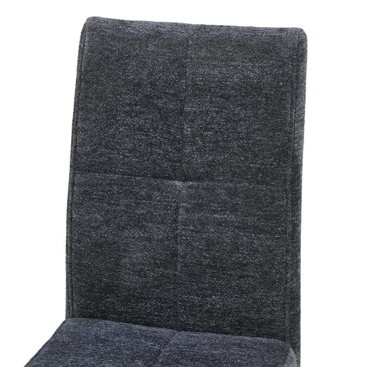 Schwingstuhl Magnus Dunkelgrau B: 39 cm - Dunkelgrau/Schwarz, LIFESTYLE, Textil/Metall (39/98/43cm) - MID.YOU