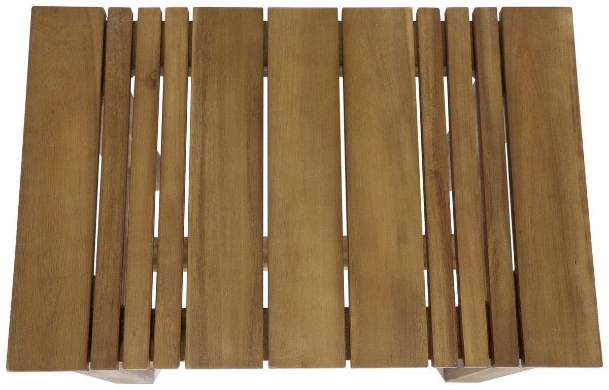 Gartenhocker Echtholz Akaziefarben - Akaziefarben, KONVENTIONELL, Holz (33/45/50cm) - Siena Garden