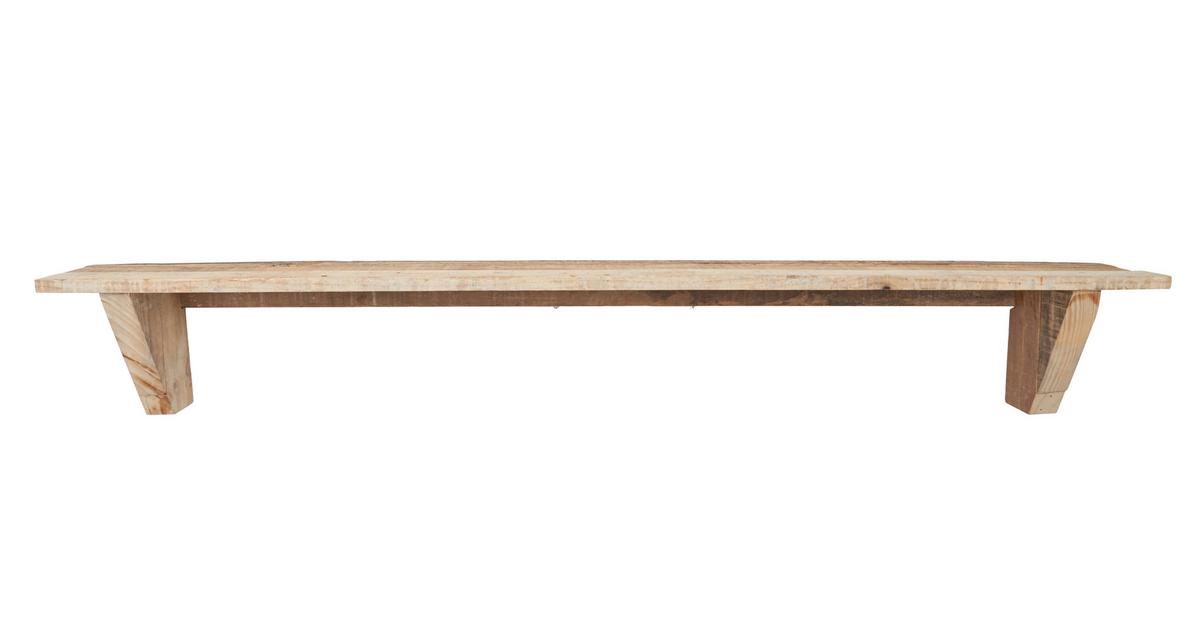 Wandboard Angus Hellbraun, Massiv 150 cm - Hellbraun, Natur, Holz (150/20/22cm)