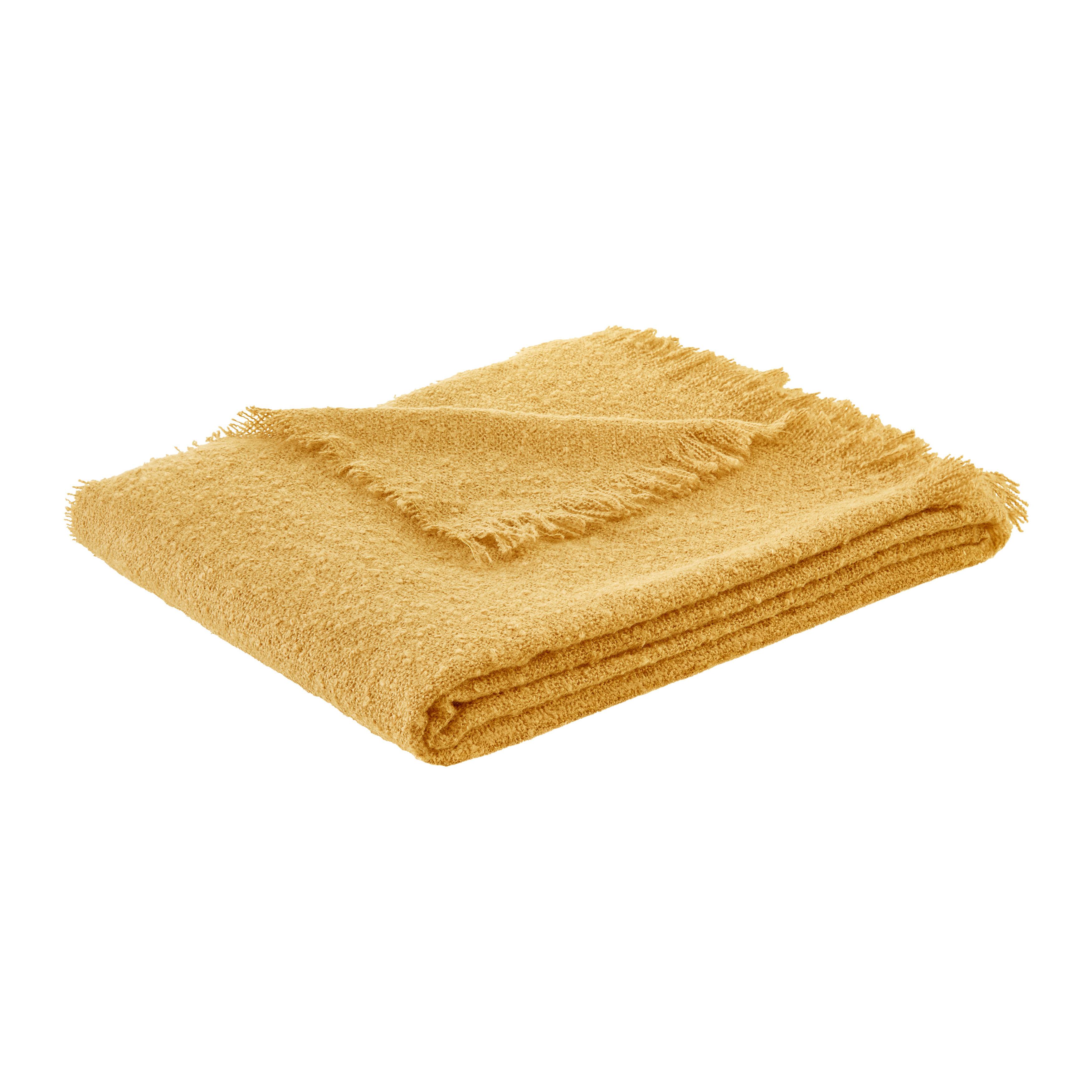 MÄKKÁ DEKA BIRTE - žltá, textil (130/170cm) - Mömax