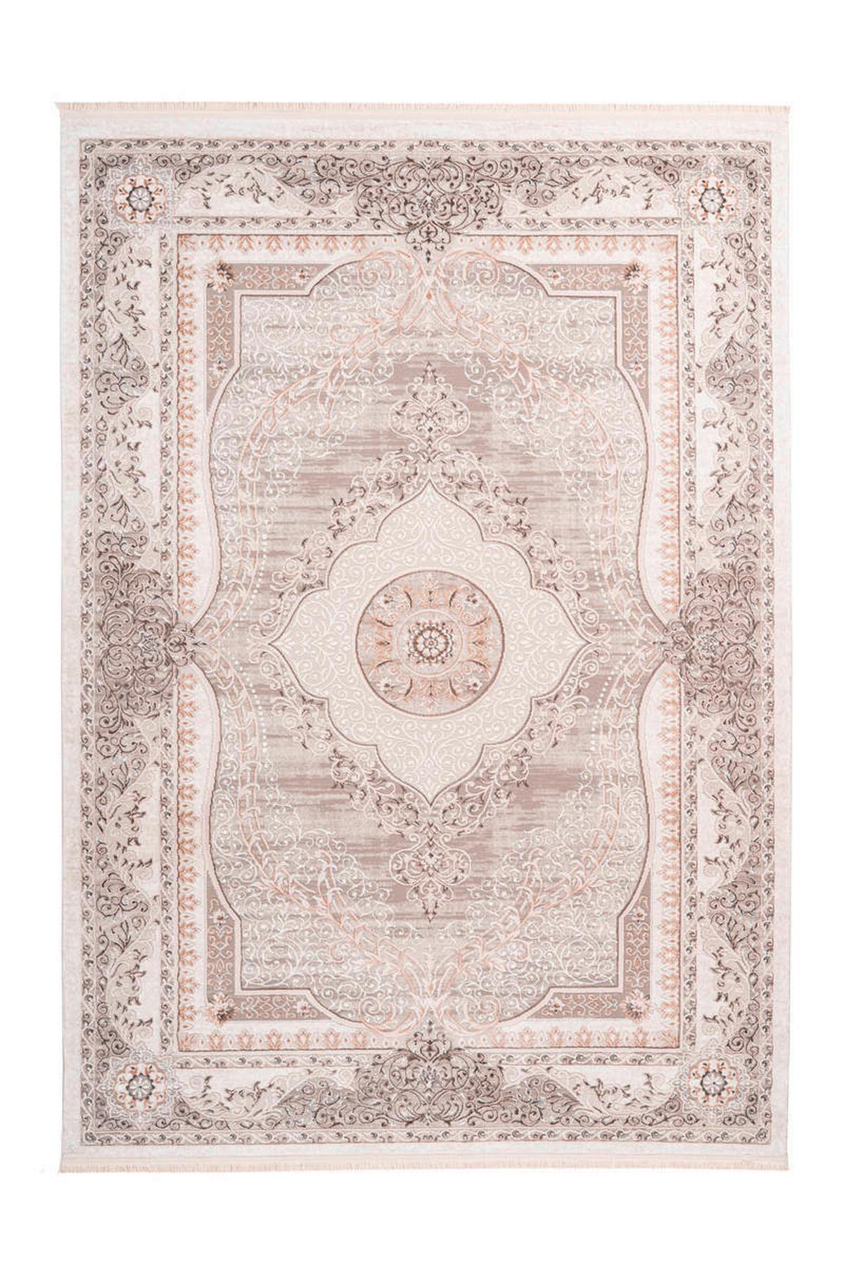 Webteppich Grau/Silberfarben Akropolis 80x150 cm - Silberfarben/Grau, Design, Textil (80/150cm) - Kayoom