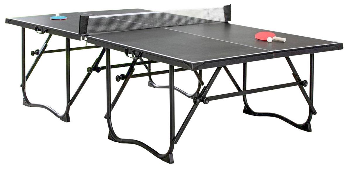 Tischtennistisch klappbar LxBxH: ca. 274x152,5x76 cm - Schwarz, Basics, Holzwerkstoff (274/152,5/76cm) - Prestige Home
