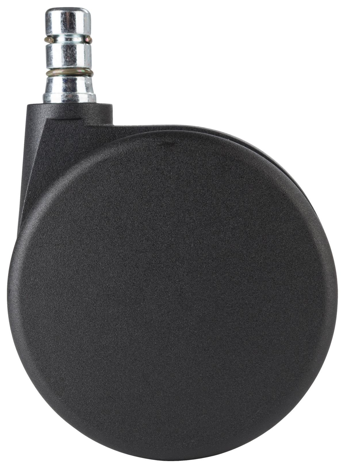 Bürostuhlrollen Rolo No-noise Schwraz Ø 7,5 Cm 5er-Set - Schwarz, Basics, Kunststoff/Metall (5,2/8,3/7,5cm) - MID.YOU