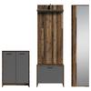Garderobe Ben Alteiche/ Anthrazit B: 40 cm - Alteiche/Anthrazit, Design, Holzwerkstoff (40/184/35cm) - MID.YOU