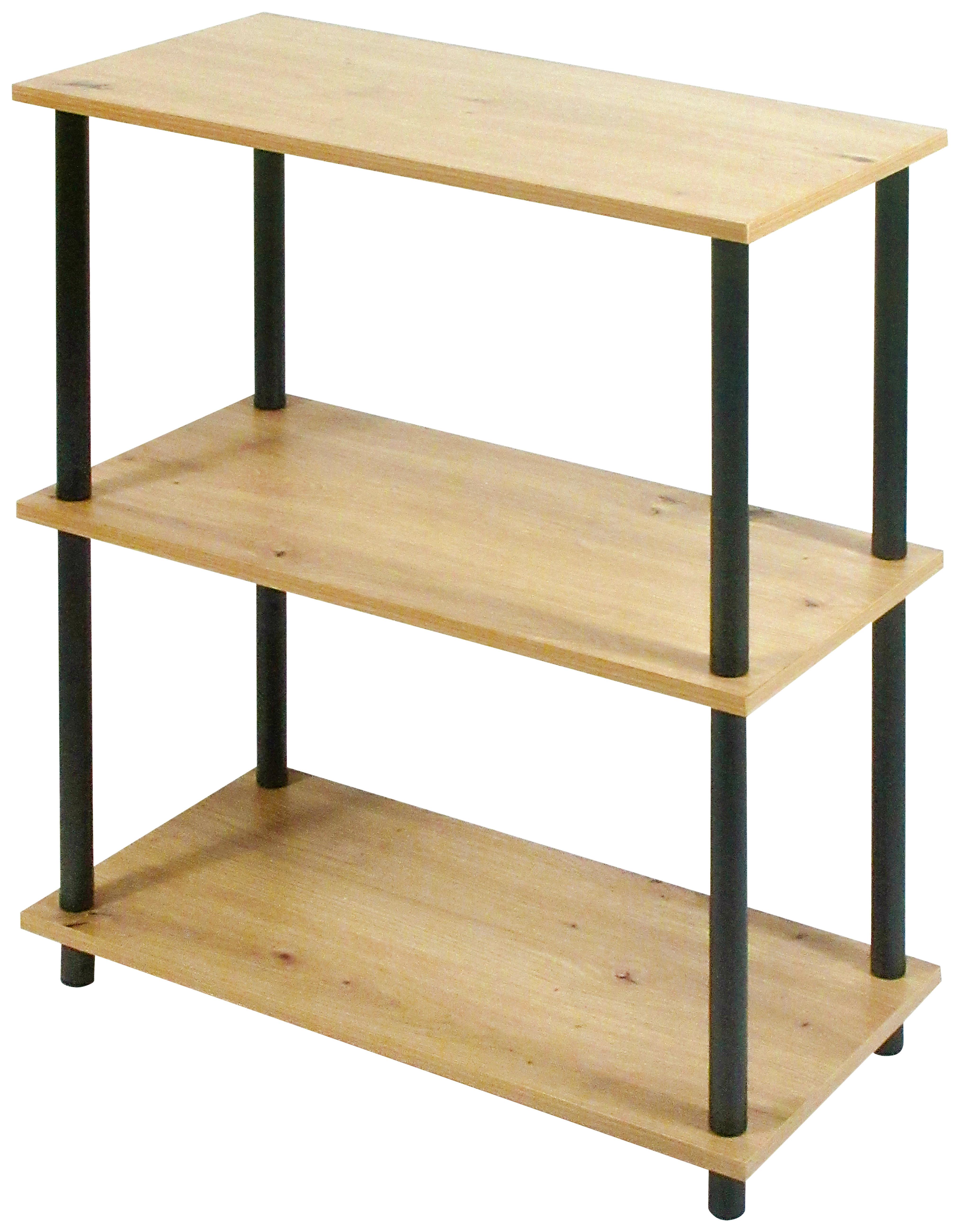 Polc Timilli *top Ár* - natúr színű/fekete, Modern, faalapú anyag/fém (60/76/30cm) - Best Price